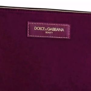 Dolce and Gabbana makeup pouch new burgundy